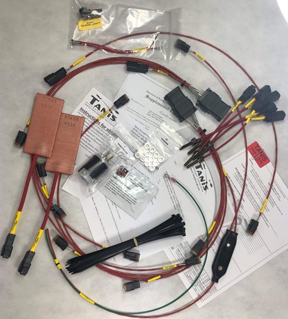 A complete firewall-forward heating system should include elements for the case, the oil pan, and the cylinders (at a minimum). Photo courtesy of Tanis Aircraft  Products.