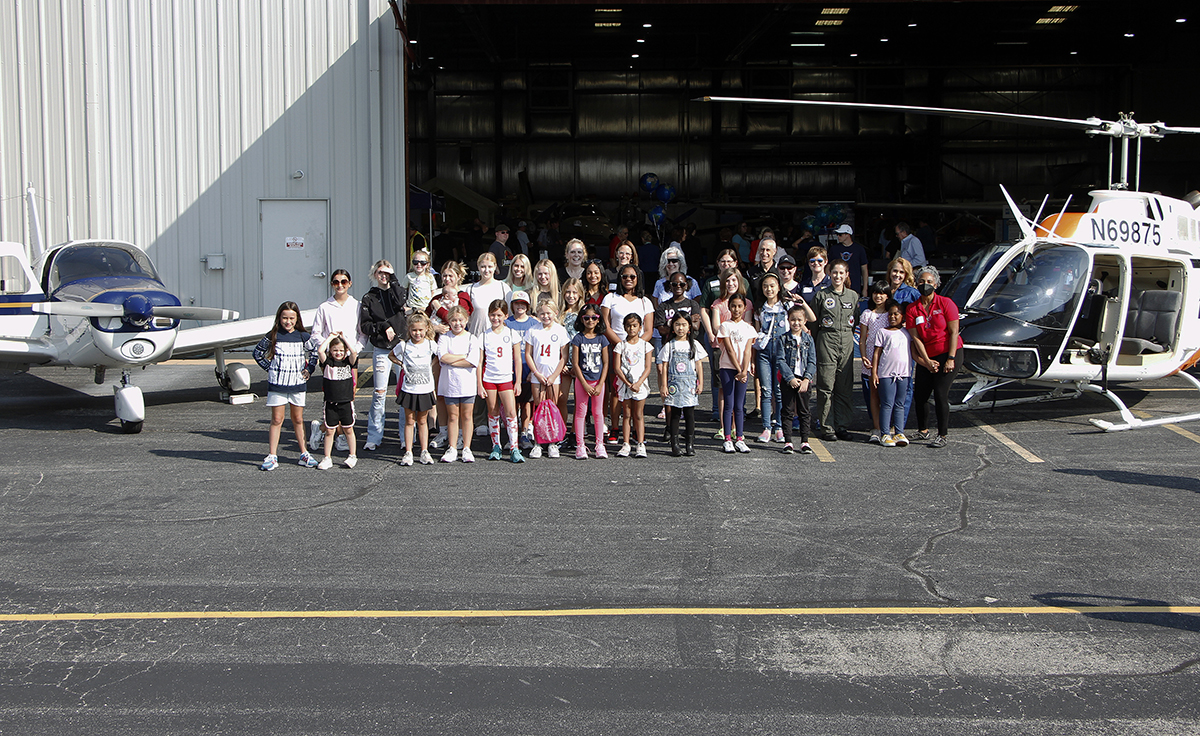 Alexis Noel participates in a Girls in Aviation Day event at the Wings of Hope at the St. Louis Airport. Photo courtesy of Alexis Noel. 