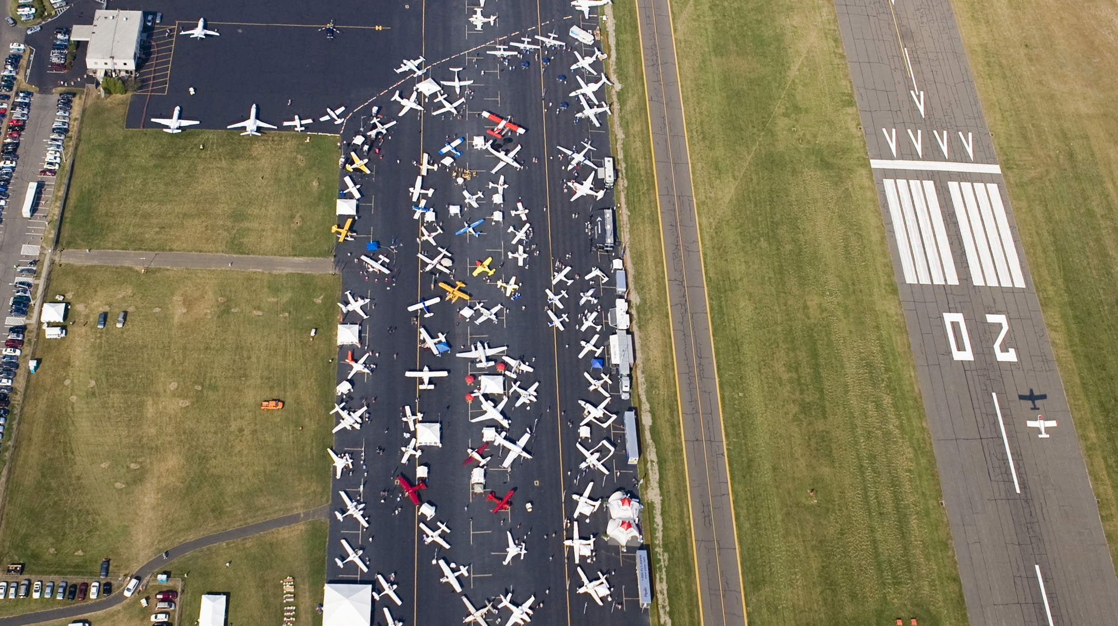 Hartford-Brainard Airport's proximity to the city's downtown has made it an appealing target for redevelopment for years, even before AOPA drew a crowd of thousands to the Connecticut airport for our Expo in 2007, pictured here. Photo by Chris Rose.