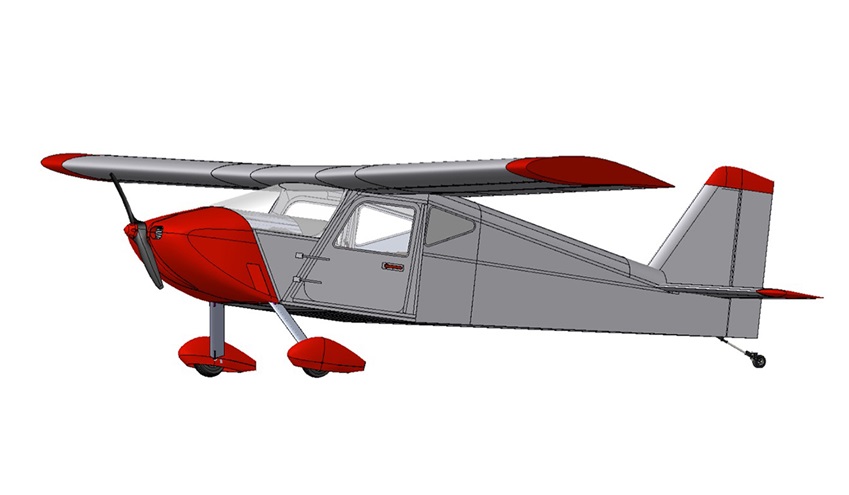 A rendering of the Sonex Highwing aircraft. Image courtesy of Sonex.