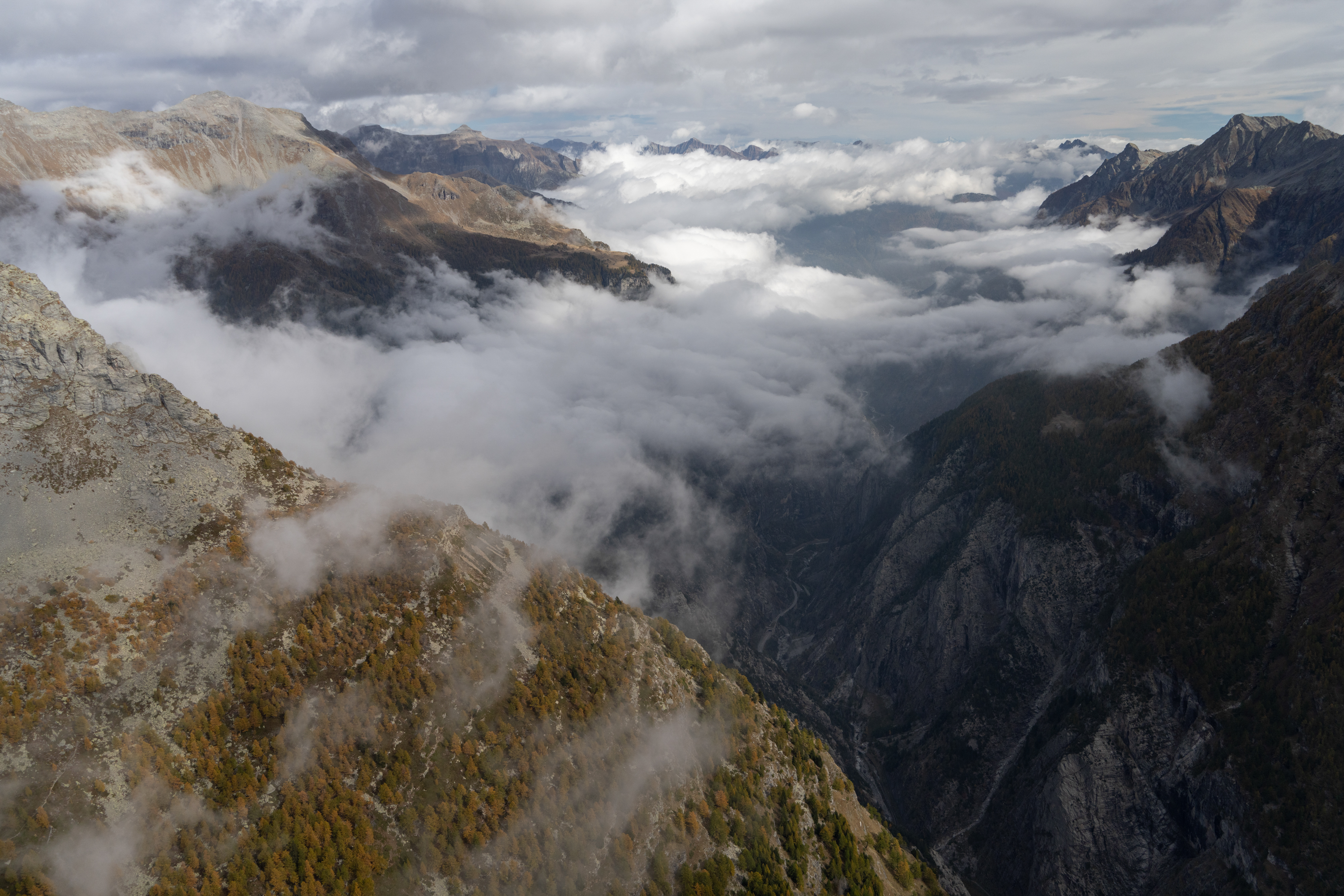 Approaching the Italian border at 8,000 feet. Photo by Garrett Fisher.