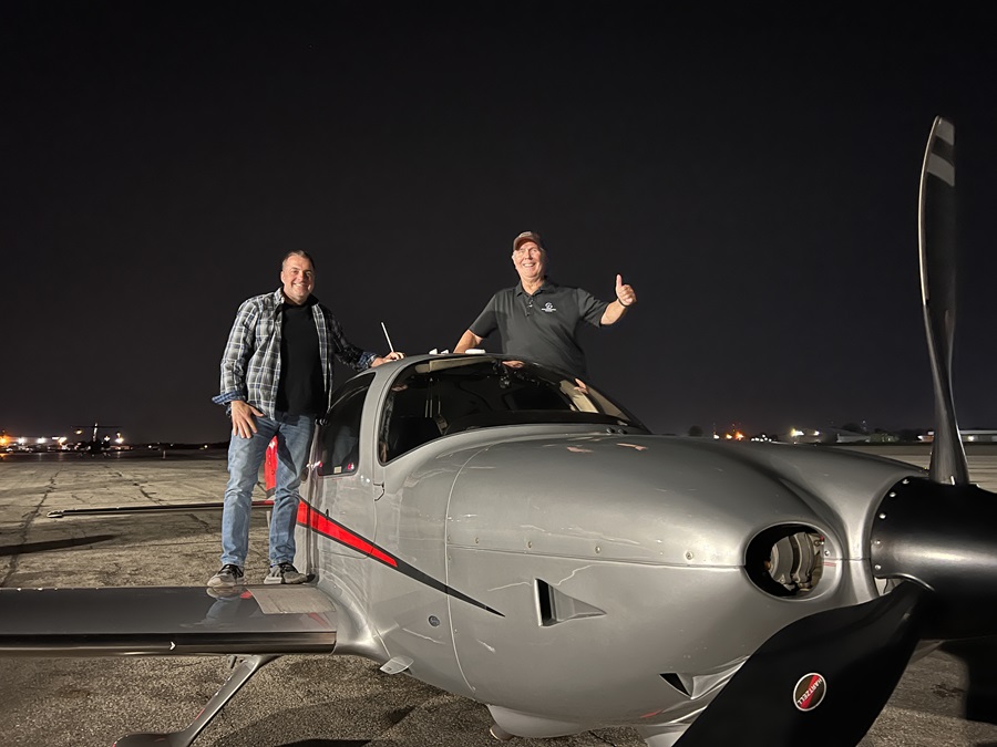 Journey's end: South Bend, Indiana, May 19, 2023, 1:50 a.m. Photo courtesy of Bob Reynolds.