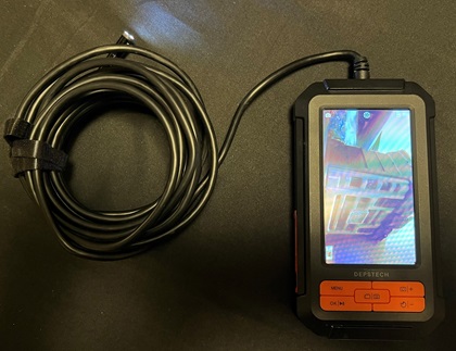 Borescopes can be purchased for under $100, but it can be a challenge to get quality images. Photo courtesy of Jeff Simon.