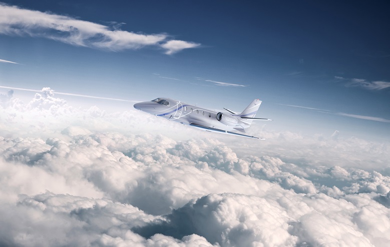 A rendering of the forthcoming Cessna Citation Ascend. Image courtesy of Textron Aviation.