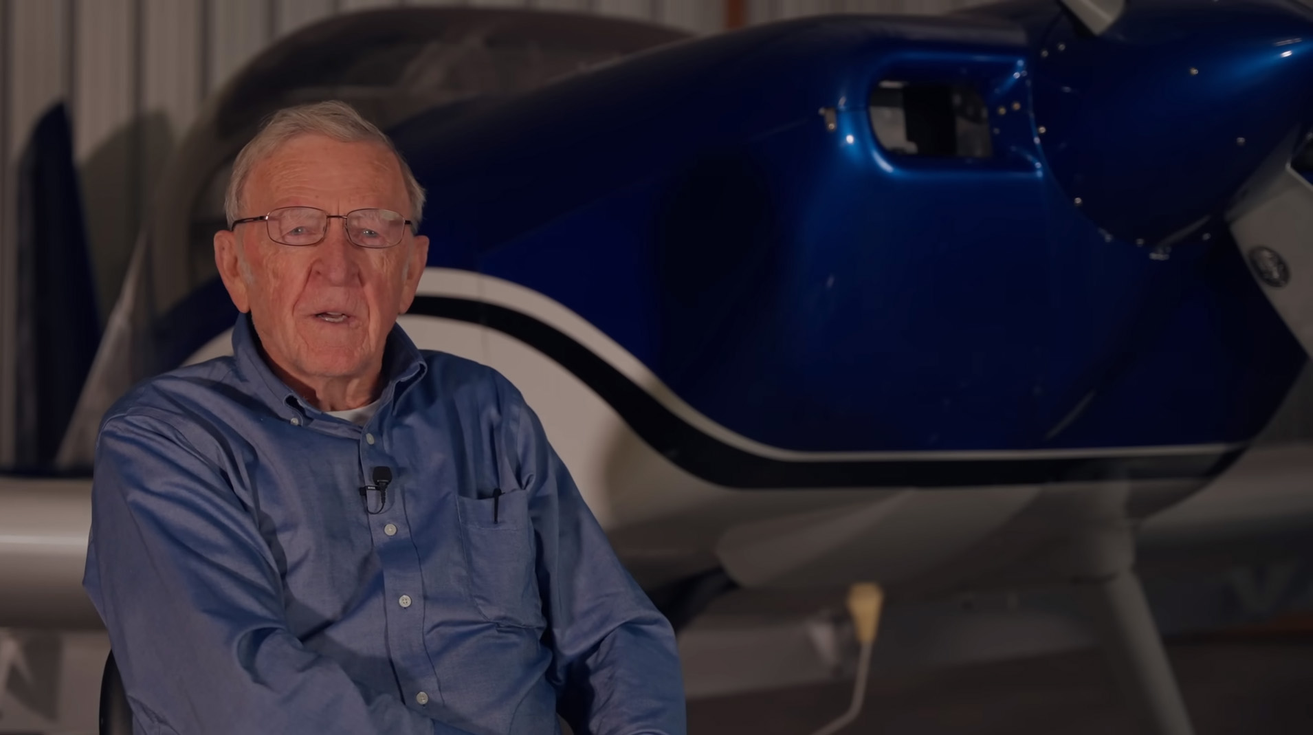 Van's Aircraft founder Richard "Dick" VanGrunsven posted a video October 27 explaining the company's "difficult" financial situation, and the plan to recover from it. Van's Aircraft image via YouTube.