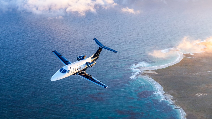 Embraer's new Phenom 100EX. Photo courtesy of Embraer.