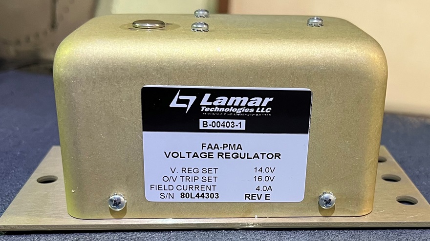 Modern voltage regulators are far more reliable than the original electromechanical regulators on most aircraft. Photo courtesy of Jeff Simon.