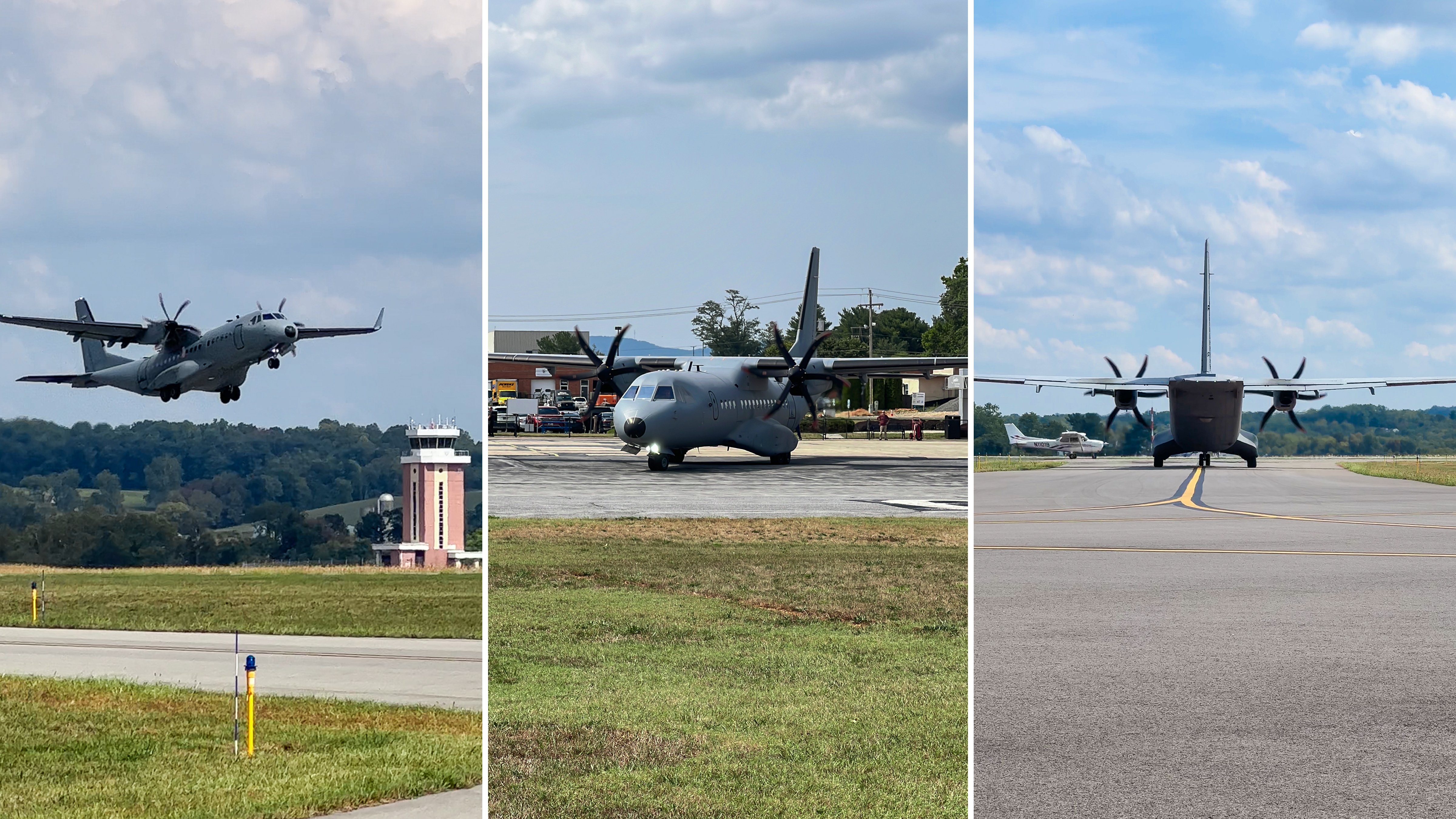 The U.S. Air Force operates only 13 of these aircraft. The CN-235 was jointly developed by CASA of Spain and Indonesian manufacturer IPTN. Photos by Erick Webb. 