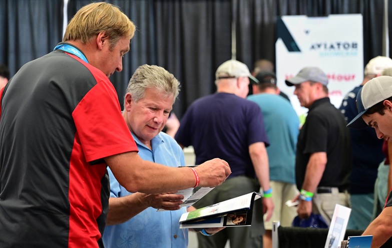 The Aviator Showcase at Frederick Municipal Airport brought together aircraft owners, prospective buyers, manufacturers, avionics specialists, and other aviation experts in Frederick, Maryland, September 8 and 9, 2023. Photo by David Tulis.  