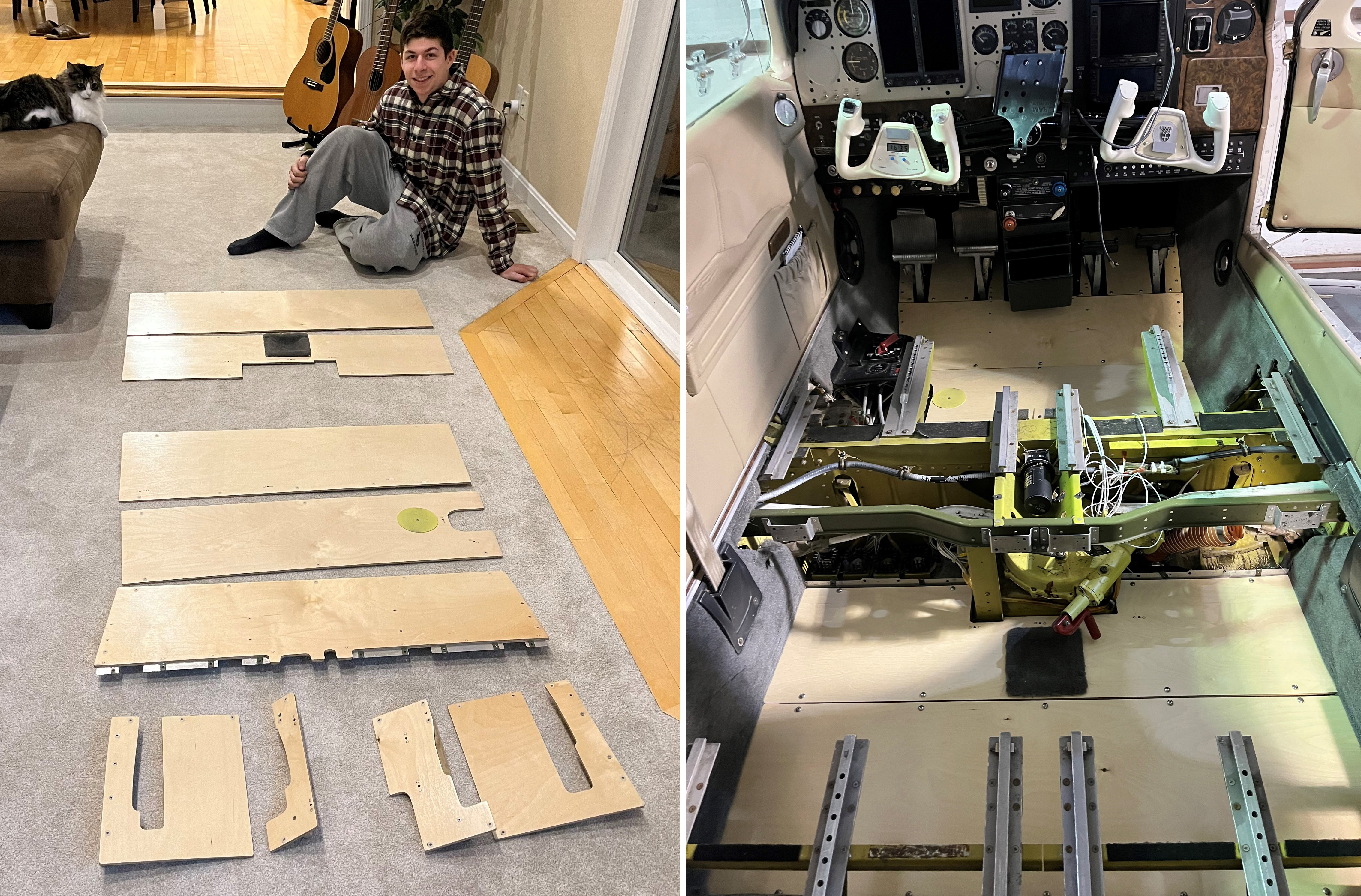 The author's son, Jake Simon, faithfully researched the design and reproduced the out-of-production floorboards with stunning results. Photos courtesy of Jeff Simon.