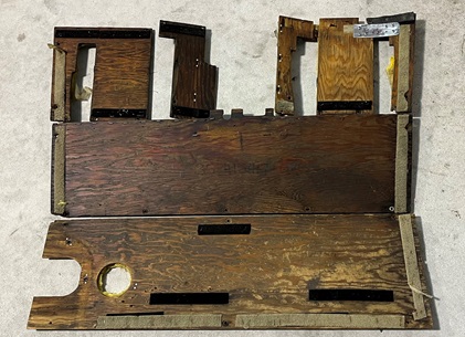 Wood floorboards no longer being produced are ideal for owner-produced part replacement. Photo courtesy of Jeff Simon.