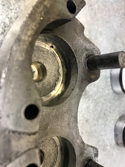 Moisture in the brake system can cause corrosion and leaks from the caliper pistons. Photo courtesy of Jeff Simon.