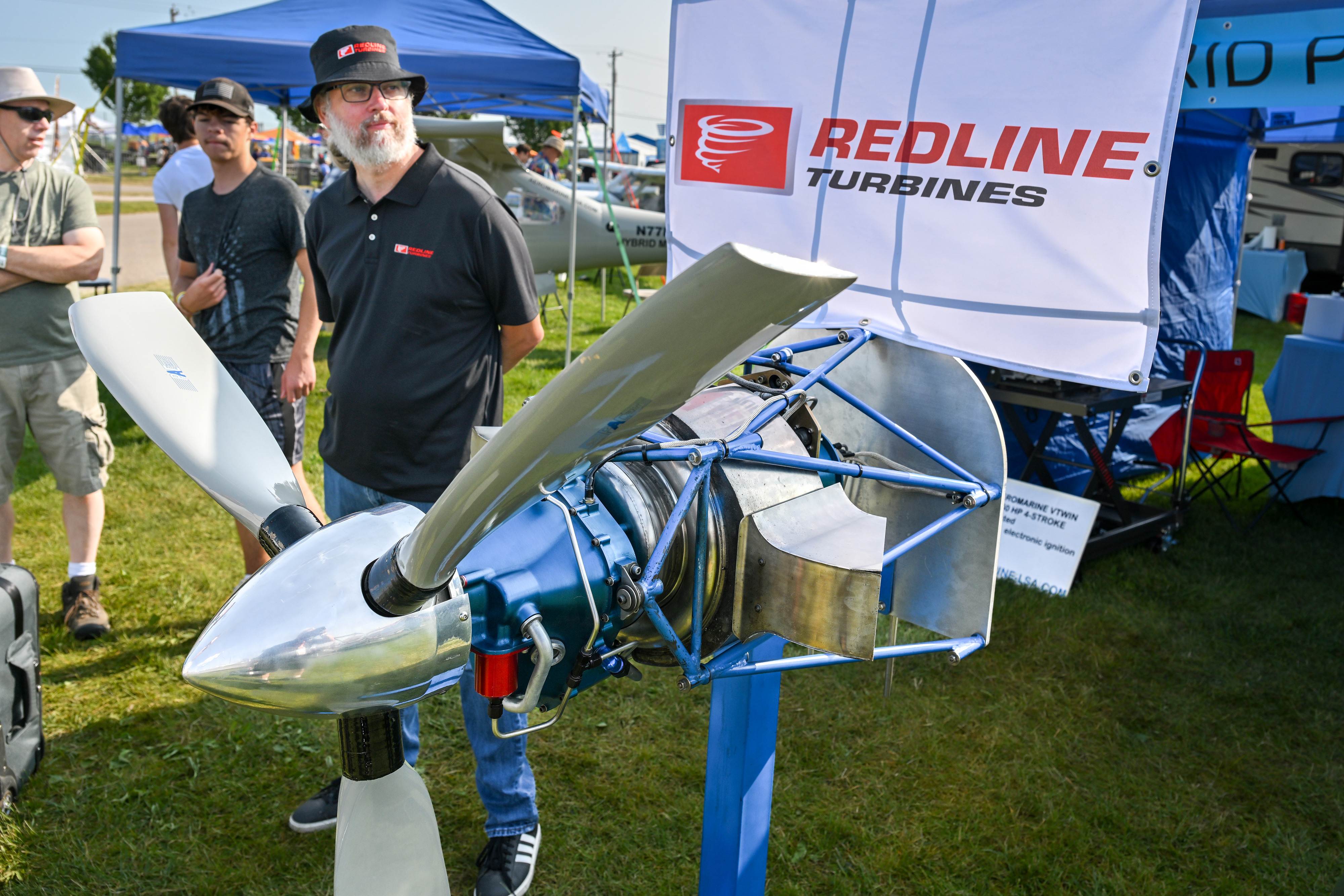 Redline Turbines and research and development company the Aant Farm are helping bring a 65-pound, 100 horsepower miniature turboprop engine to the market. Photo by David Tulis.