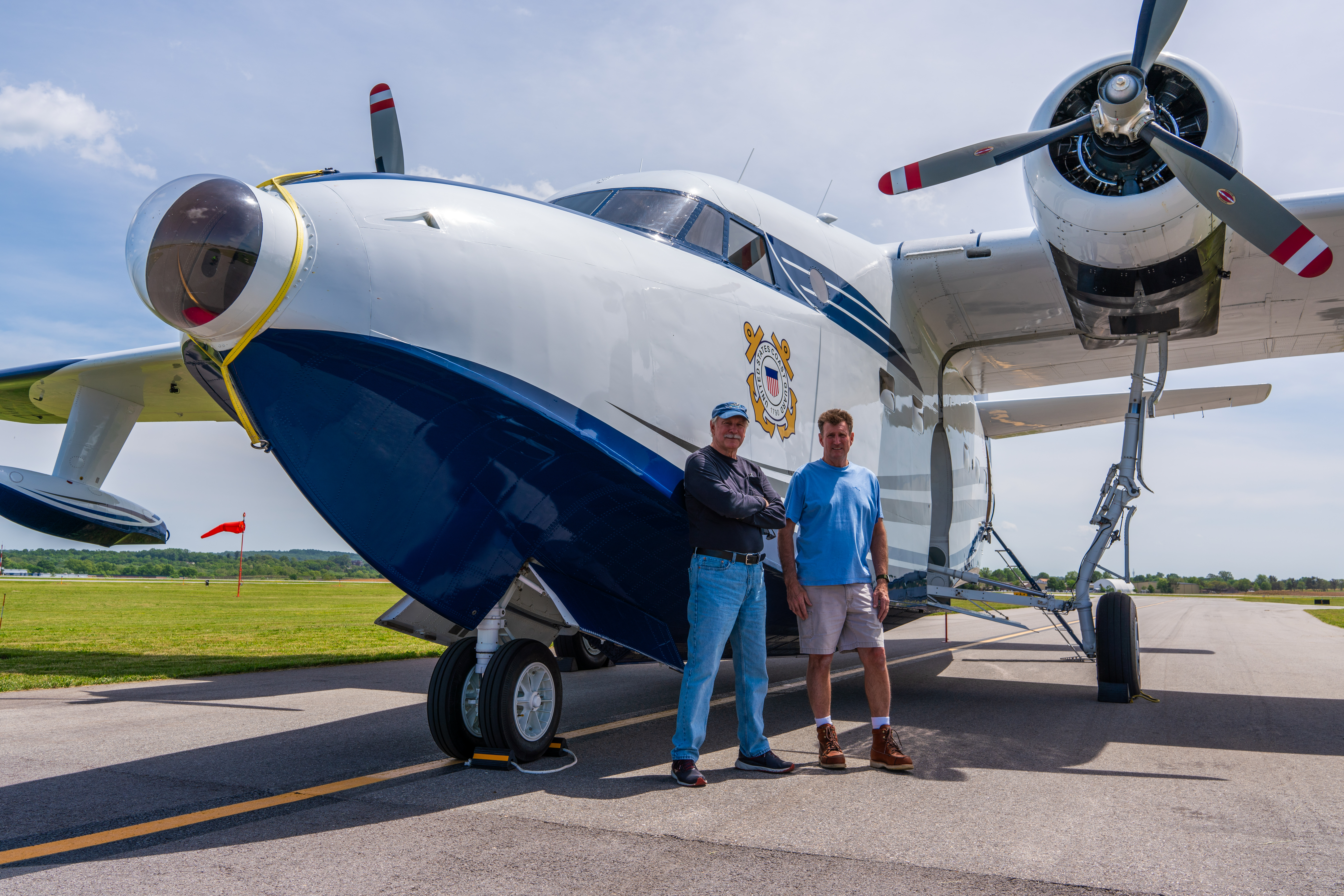 Curtis Brown flew the Grumman HU-16 Albatross with copilot Jim Lund. Photo by Jake Teague.