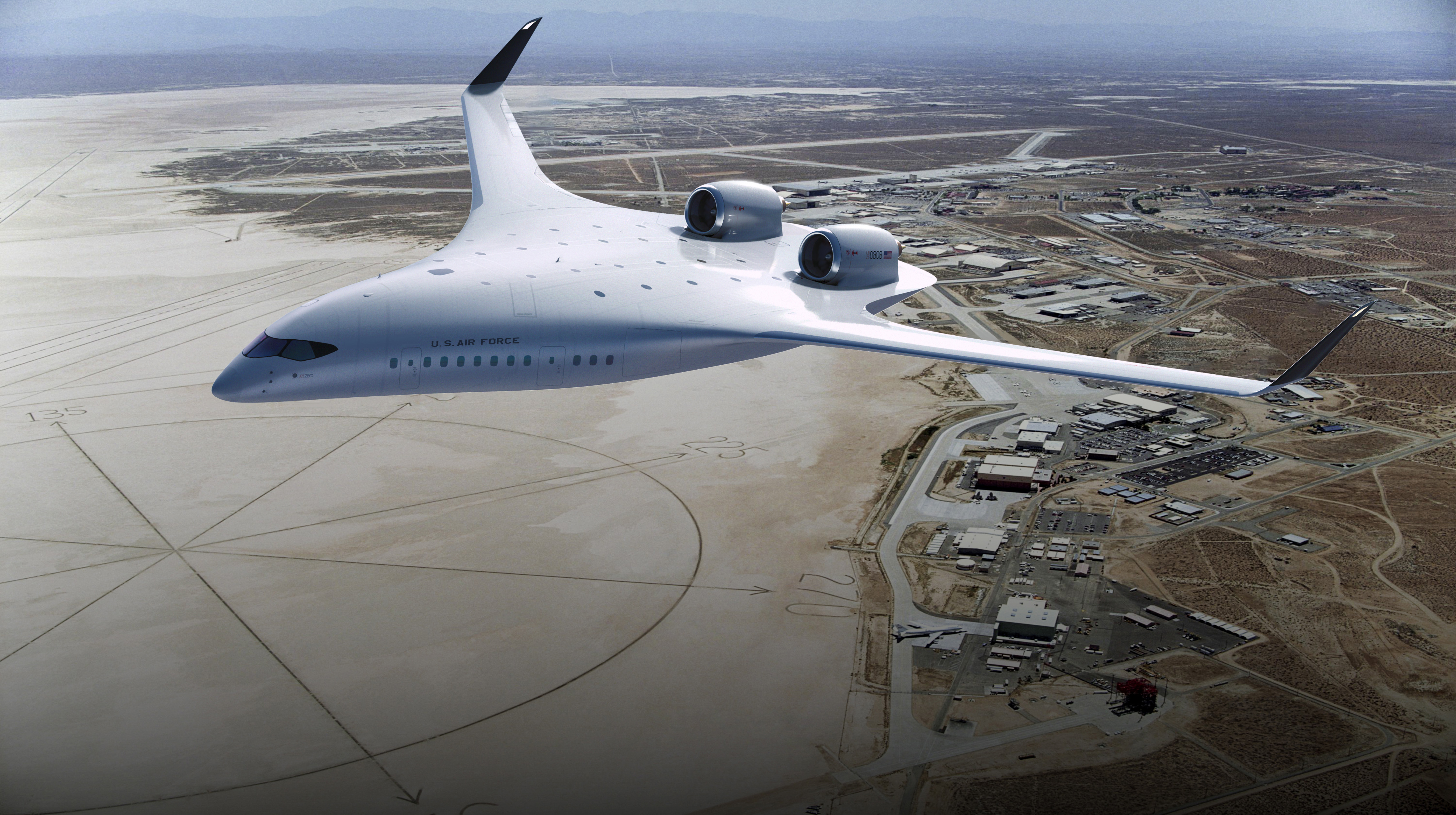 JetZero's blended wing body promises to cut fuel burn in half compared to conventional tube-shaped airliners while using the same engines currently powering such aircraft. Image courtesy of JetZero.