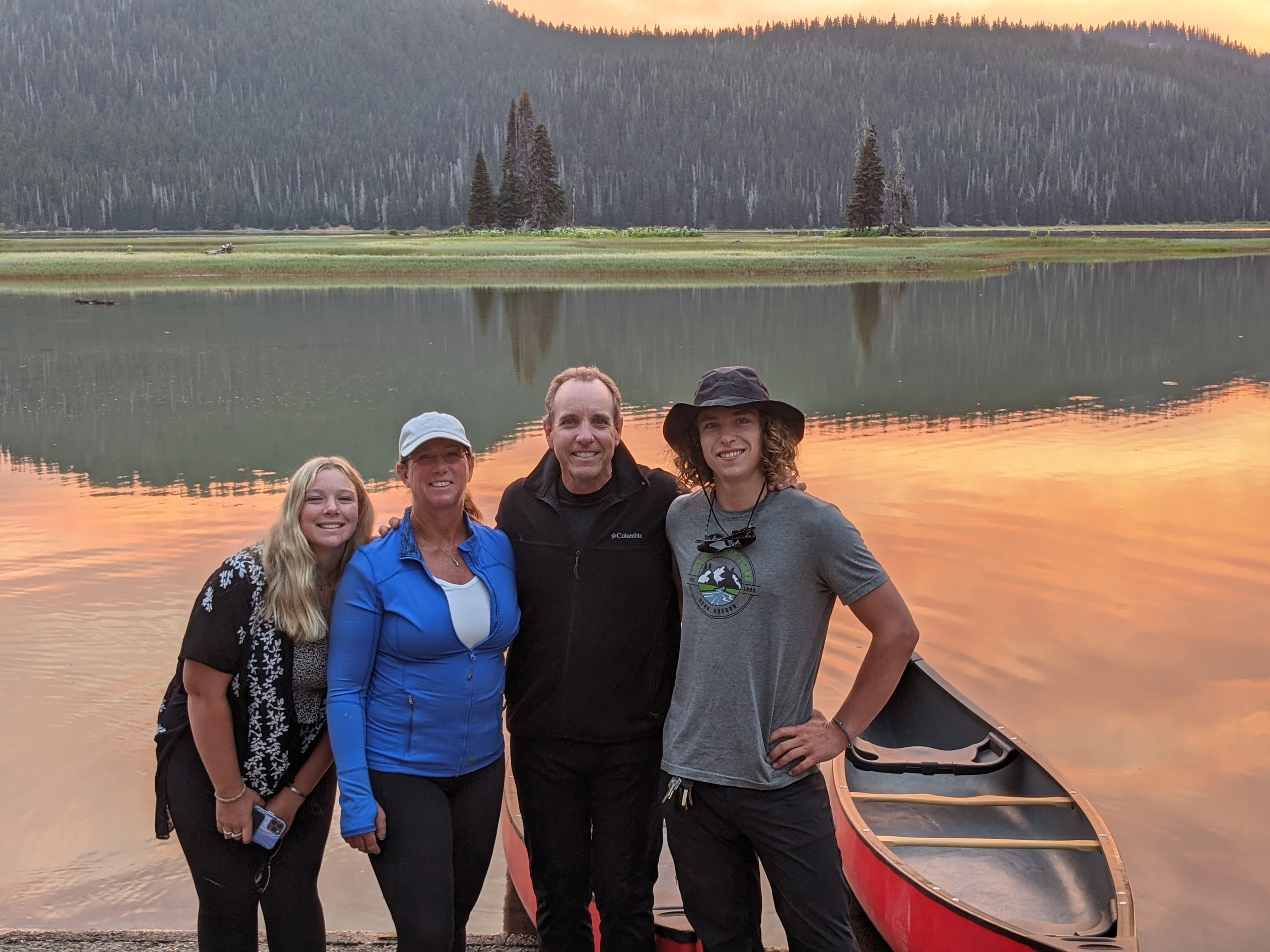 Darren Pleasance enjoys outdoor adventure with his wife, Lisa, and the couple's son, Chris, and daughter, Lauren. Photo courtesy of Darren Pleasance.