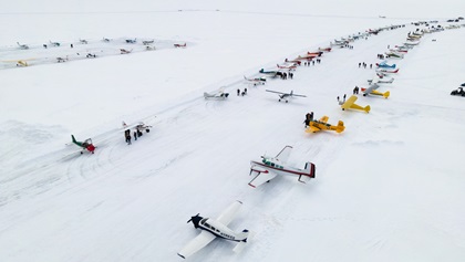 The 2023 Iceport drew nearly 150 aircraft. Photo by Leonardo Correa Luna.