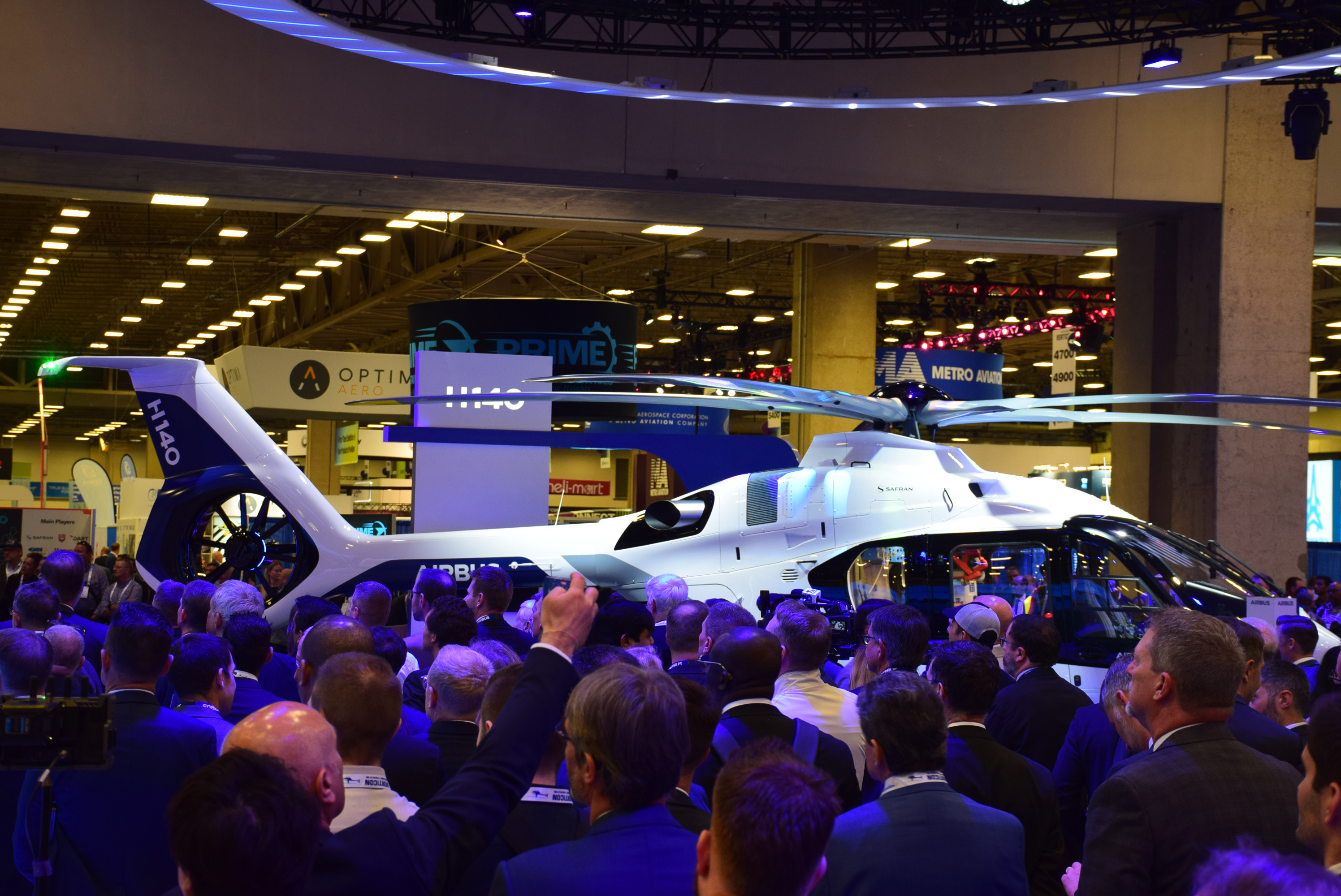 Airbus Helicopters unveiled the H140. Photo by Jonathan Welsh.