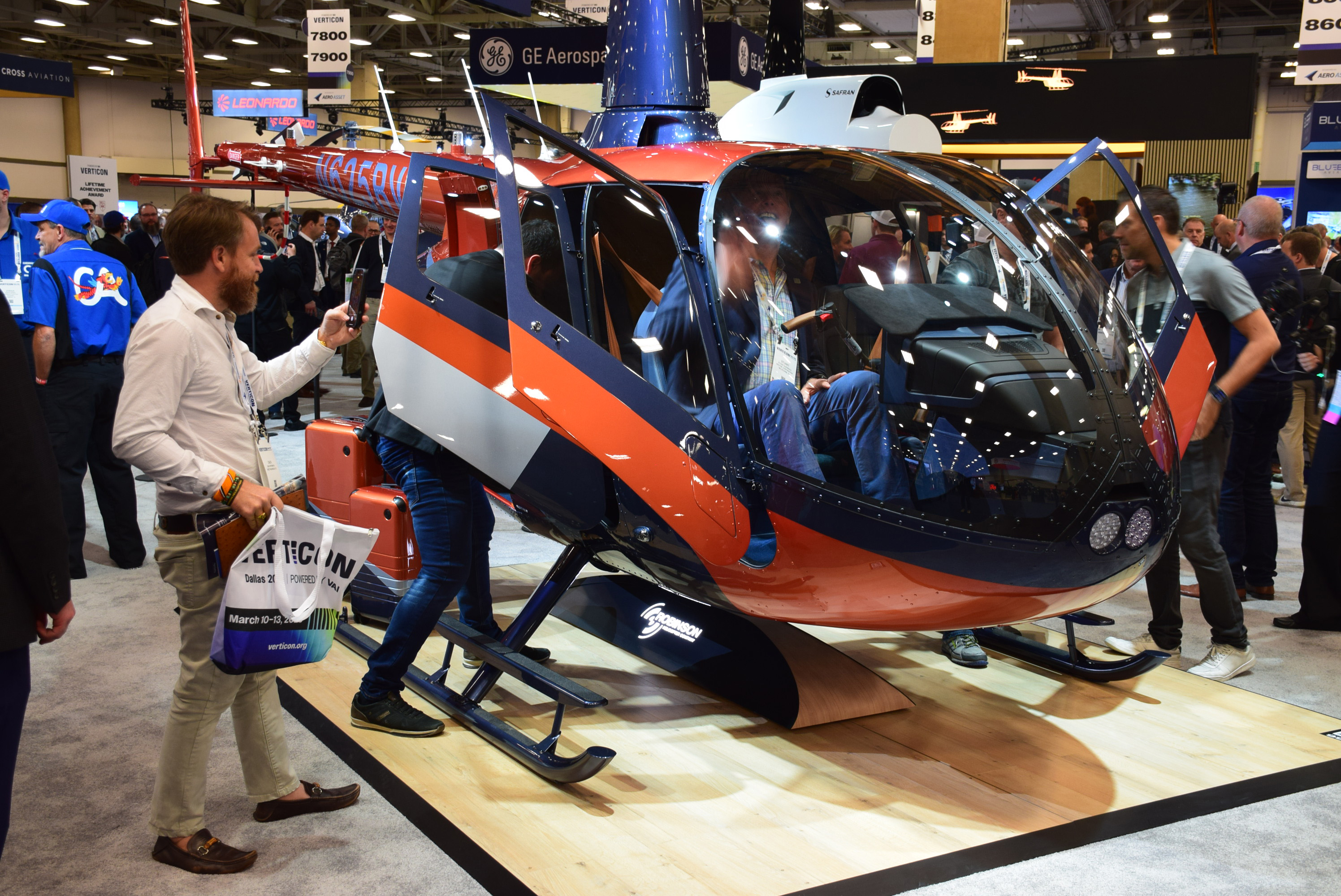 Robinson's limited-edition R66 Riviera with special paint, luxe interior, and matching luggage drew a crowd. Photo by Jonathan Welsh.