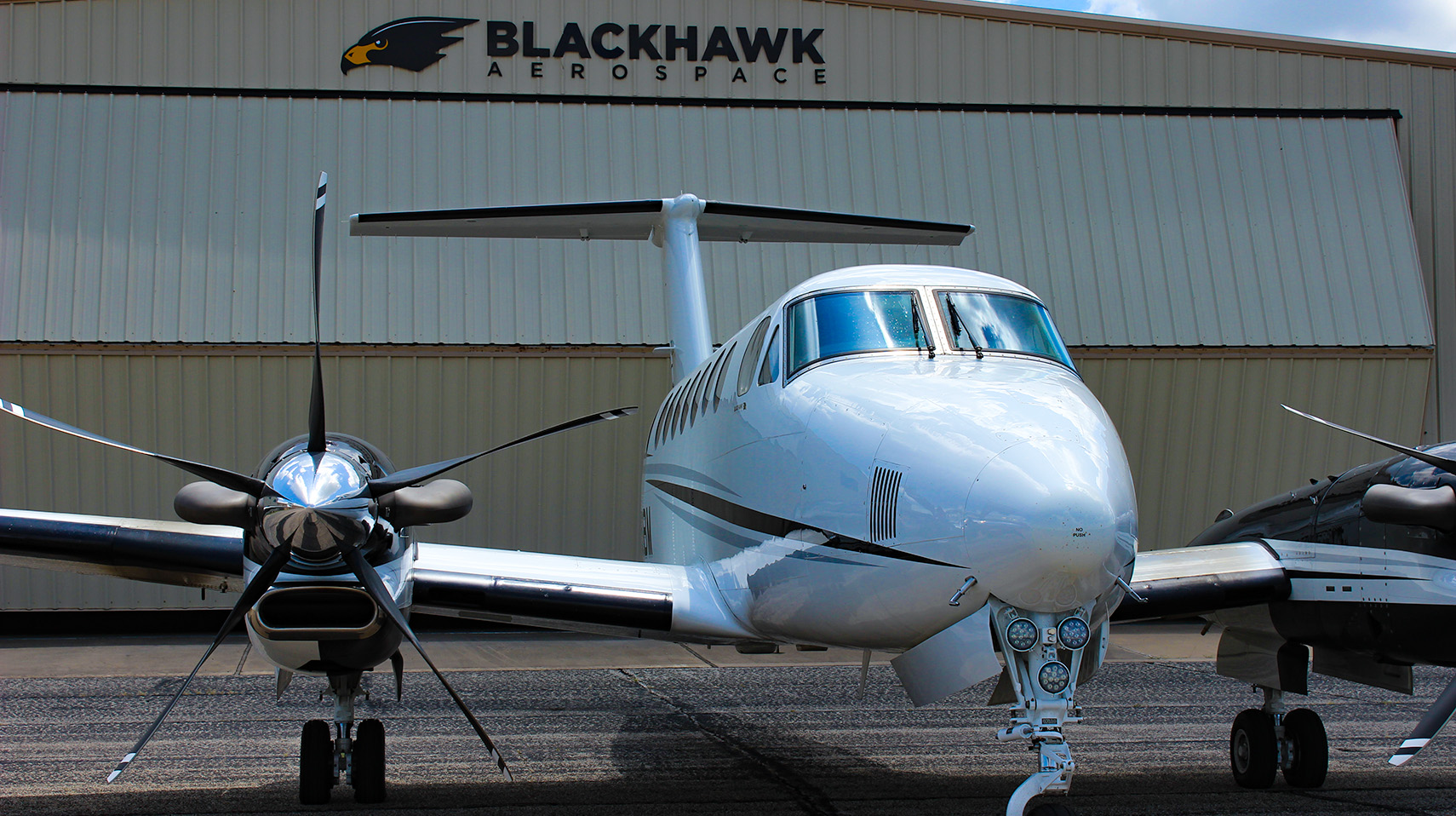 The Blackhawk Group's King Air 350 test aircraft was used to collect data to support a supplemental type certificate application. Photo courtesy of The Blackhawk Group.