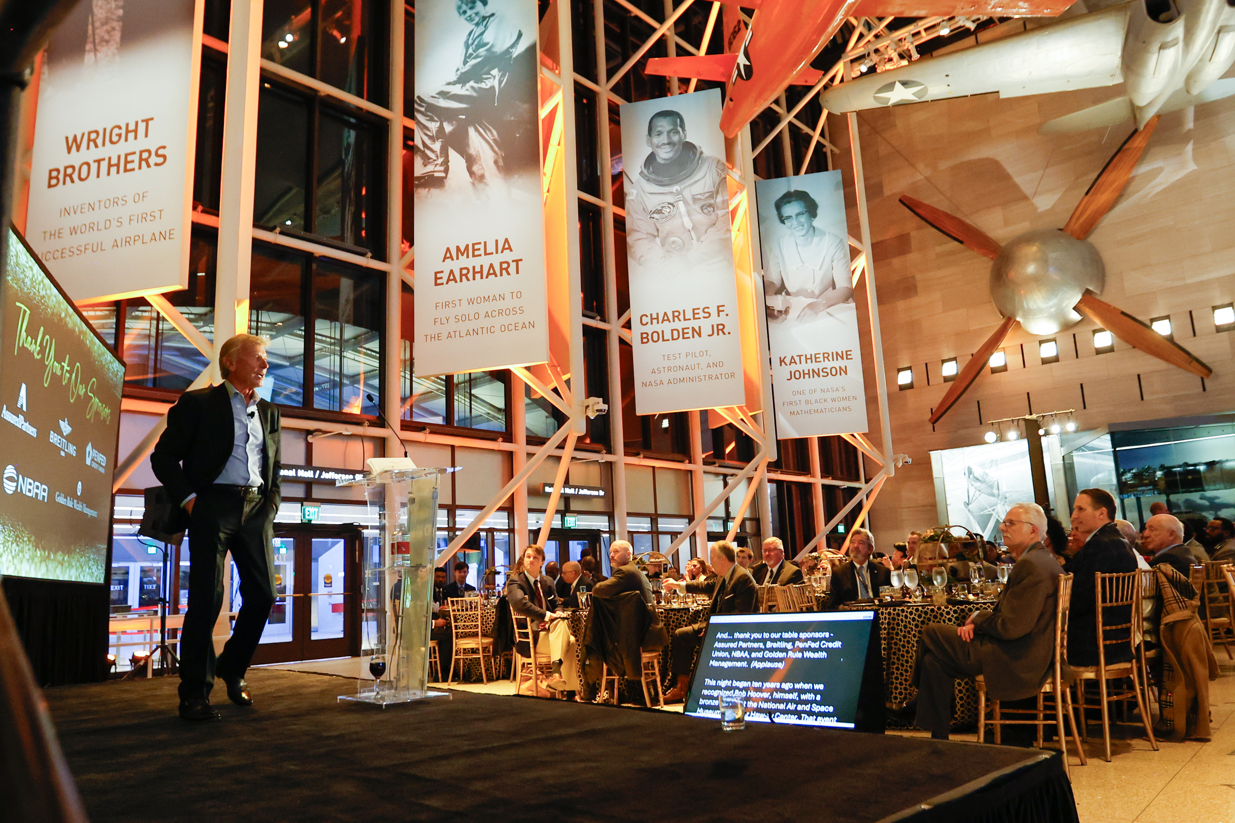 Master of ceremonies Sean D. Tucker welcomed guests. Photo by Chris Rose.