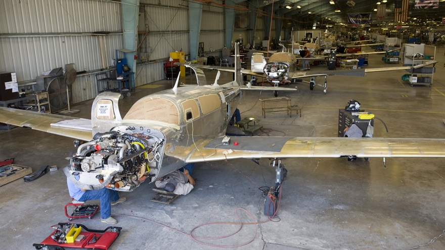 Part 23 reform is an important step to increase safety and lower costs for pilots and aircraft manufacturers alike. AOPA file photo of Mooney factory.