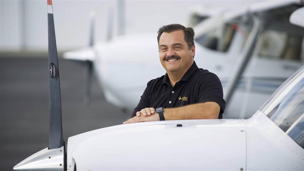 Cominsky attributes the company's success to its staff, its airplanes, and its curriculum; standardized instructor training helps ensure students have a professional, predictable experience.