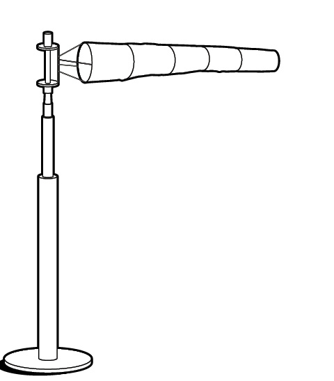 15+ KNOTS: Each stripe illustrates increasing wind speed; second stripe, 6 knots; third stripe, 9 knots; fourth stripe, 12 knots; fifth stripe, 15 knots or higher.