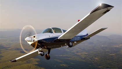 The Grumman Tiger uses an electrically controlled propeller.
