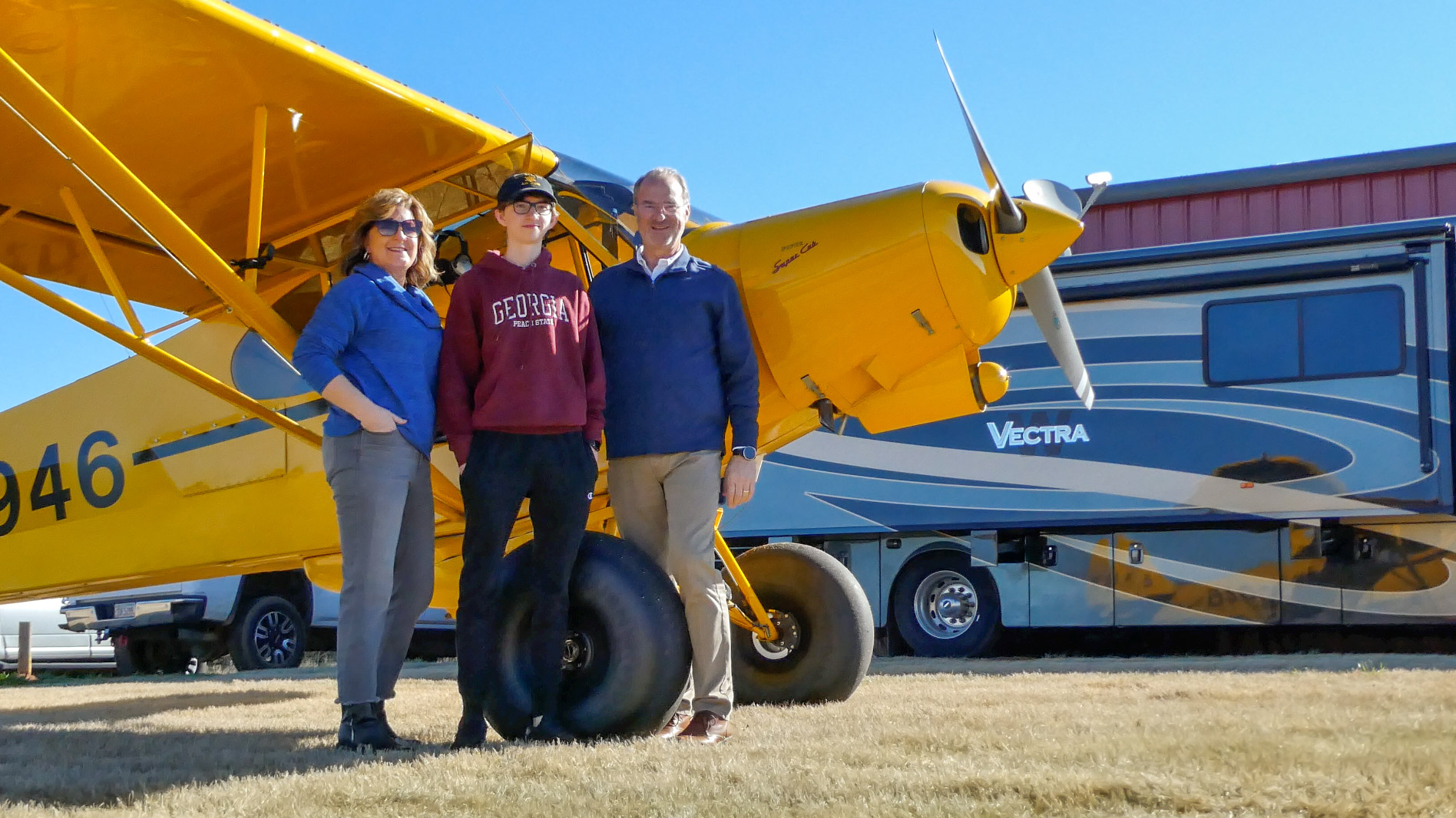 Adam Sarsfield soloed his favorite airplane—a Piper Super Cub—on his sixteenth birthday. His proud parents could not wait to congratulate him.