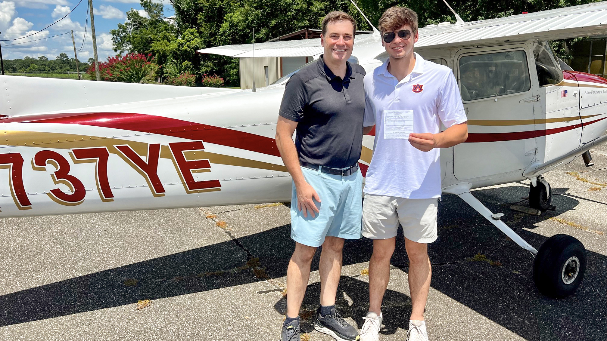 Nathan kept the training structured and formal as a way to normalize the experience for Jack, who went from right-seat passenger in 2017 to private pilot this year.