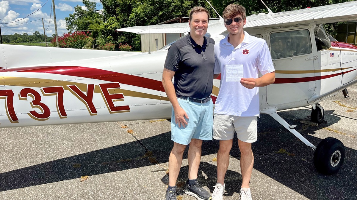 Nathan kept the training structured and formal as a way to normalize the experience for Jack, who went from right-seat passenger in 2017 to private pilot this year.