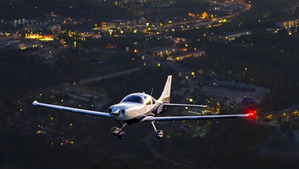 Once you’re proficient, night flying is a great way to wow your passengers. Consider taking a trip to a local airport for dinner and enjoy seeing the stars or city lights on the flight home. Photo by Mike Fizer