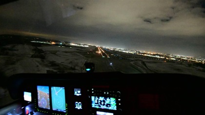 Beware “black hole” approaches at night where unlit terrain below can affect your perception of your glidepath angle.