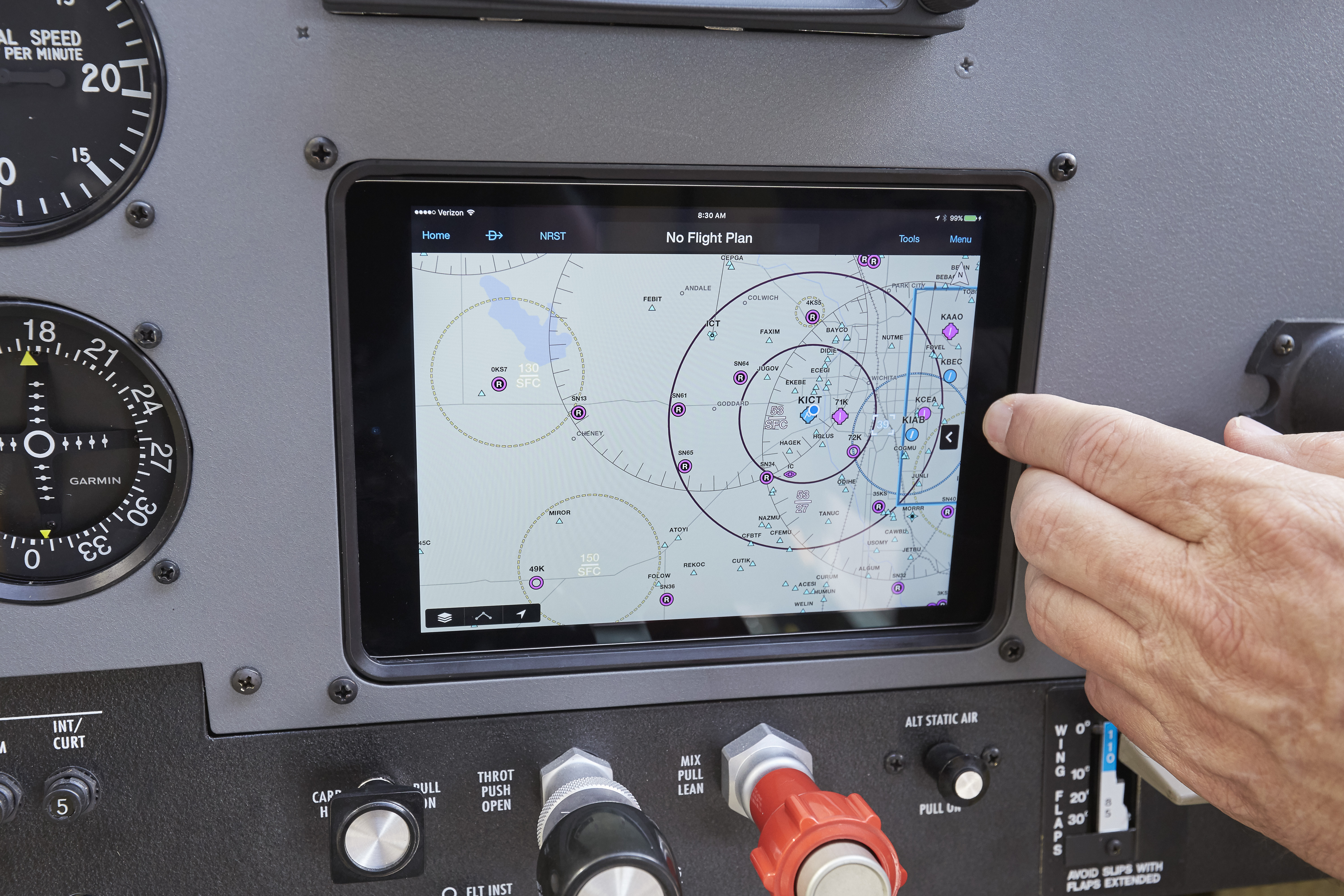 Image of Guardian Avionics website