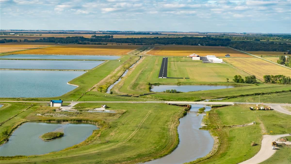 On approach at West Fargo.