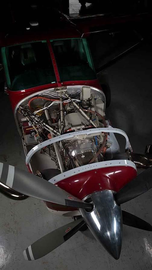 A big advantage of free-turbine engines like the Pratt & Whitney PT6 is that many repairs can be done “on wing,” without removing the engine.