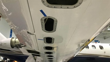For the Inspection of a 560-series Citation (Citation V, V Ultra, Encore, and Excel models) elevator bellcranks and cables, the tail stinger must be removed.
