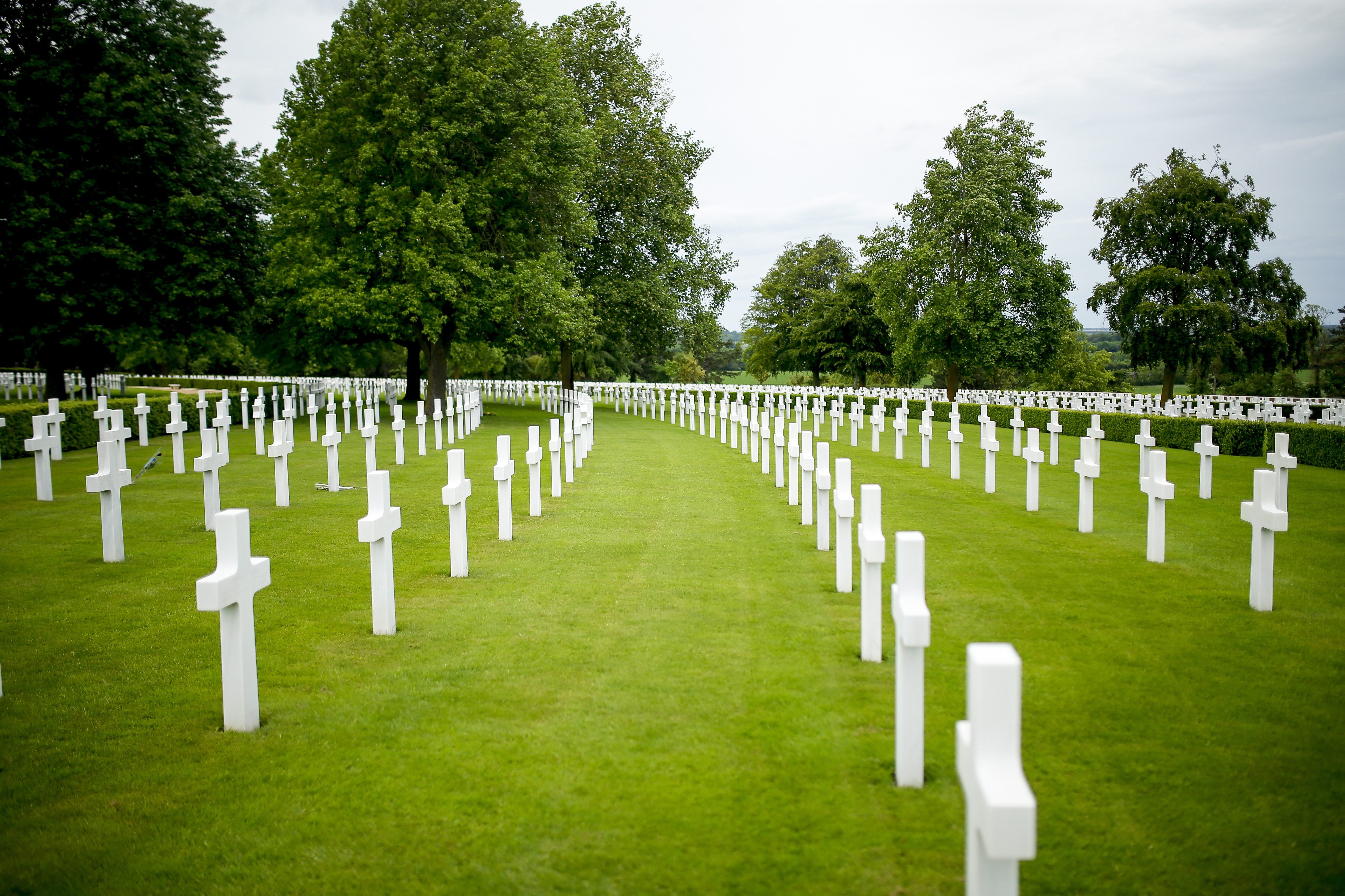 More than 3,800 fallen Americans rest at the Cambridge American Cemetery and Memorial in England.