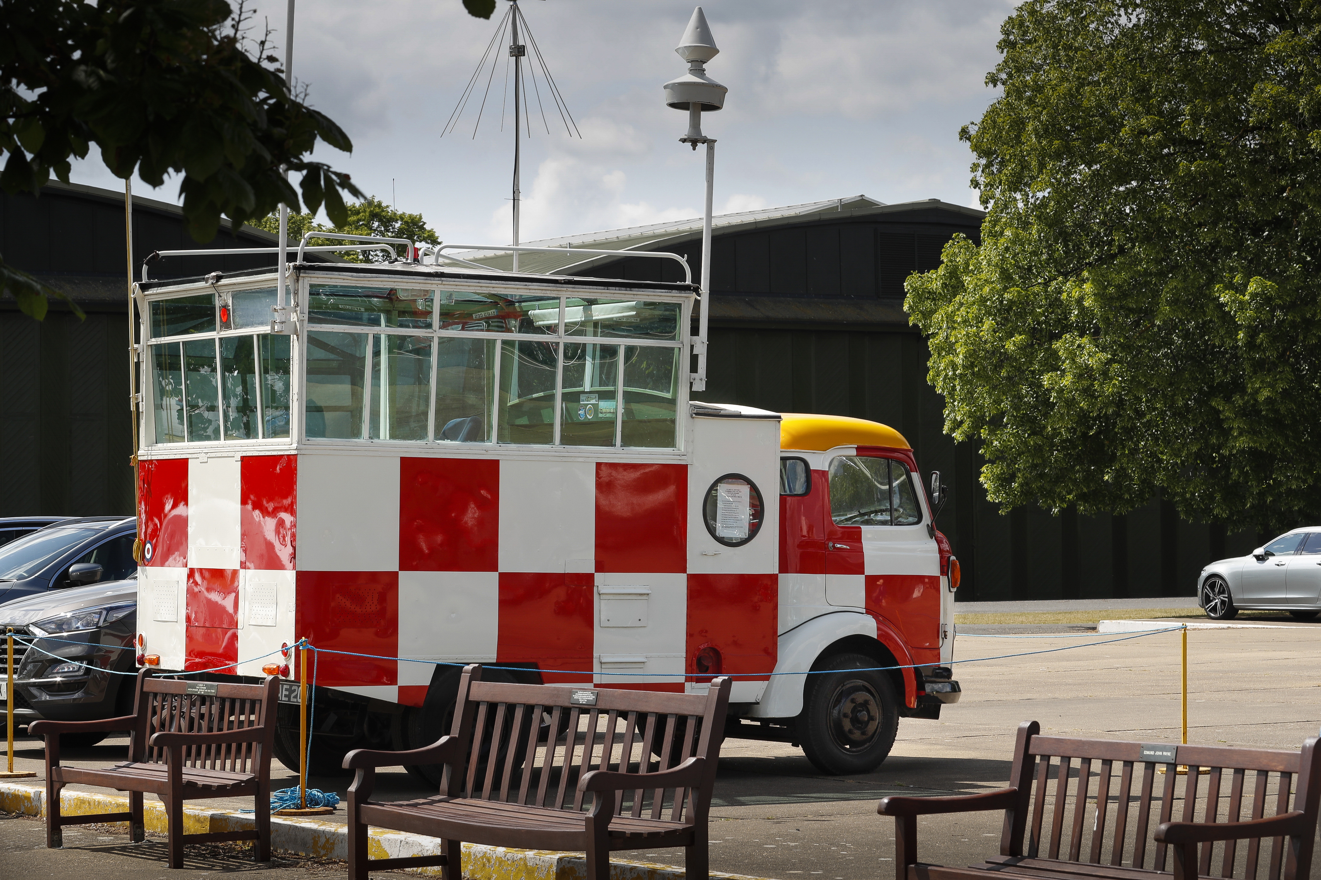 The Imperial War Museum in Duxford houses all kinds of military gear and equipment, including this portable air traffic control tower.