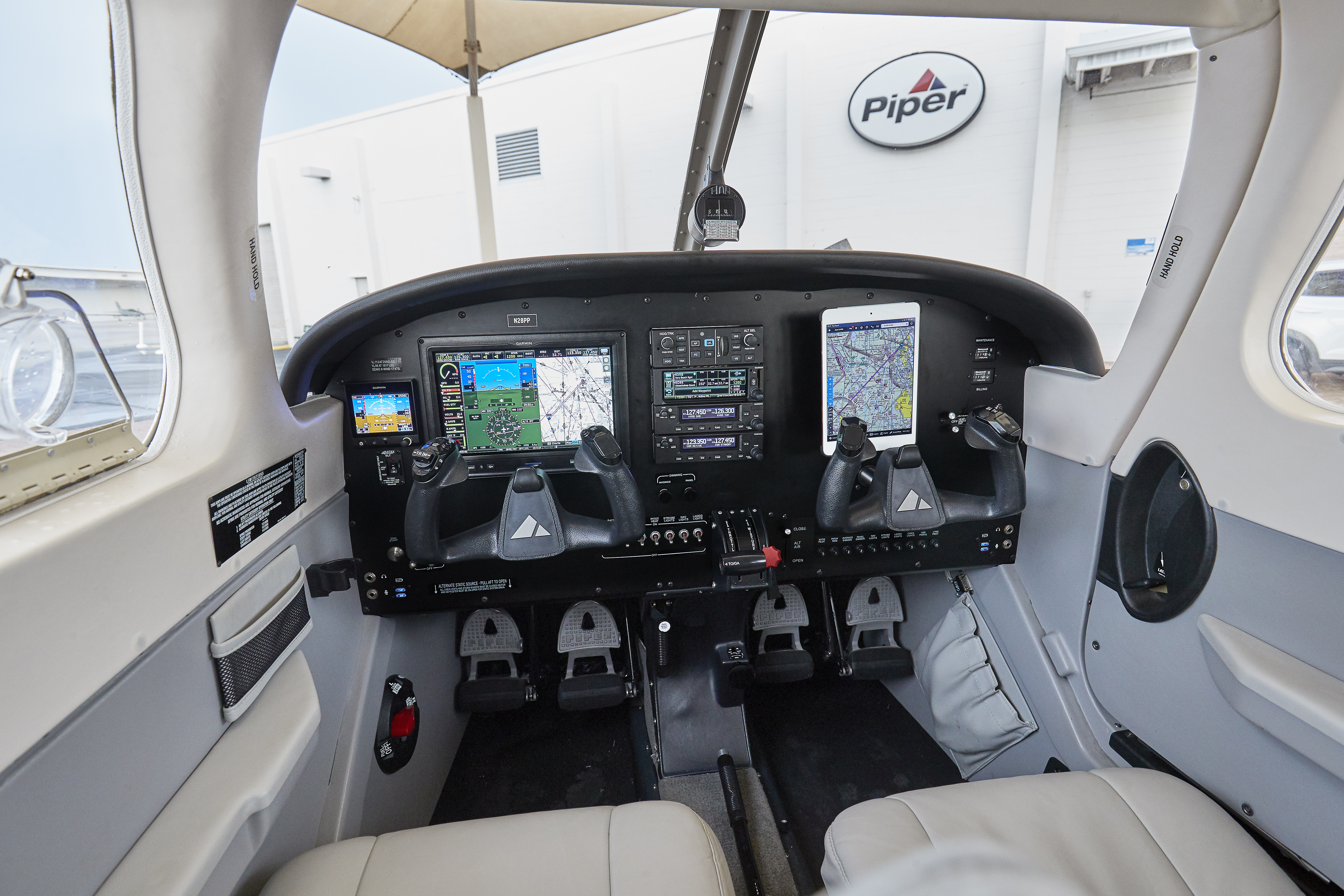 The glass panel includes a Garmin G3X Touch;