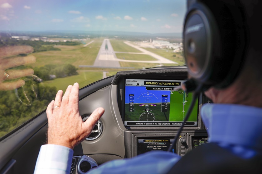 The Garmin Autoland system in 2020 made a Piper M600/SLS the first aircraft able to land itself if the pilot becomes incapacitated. Photo by Chris Rose.