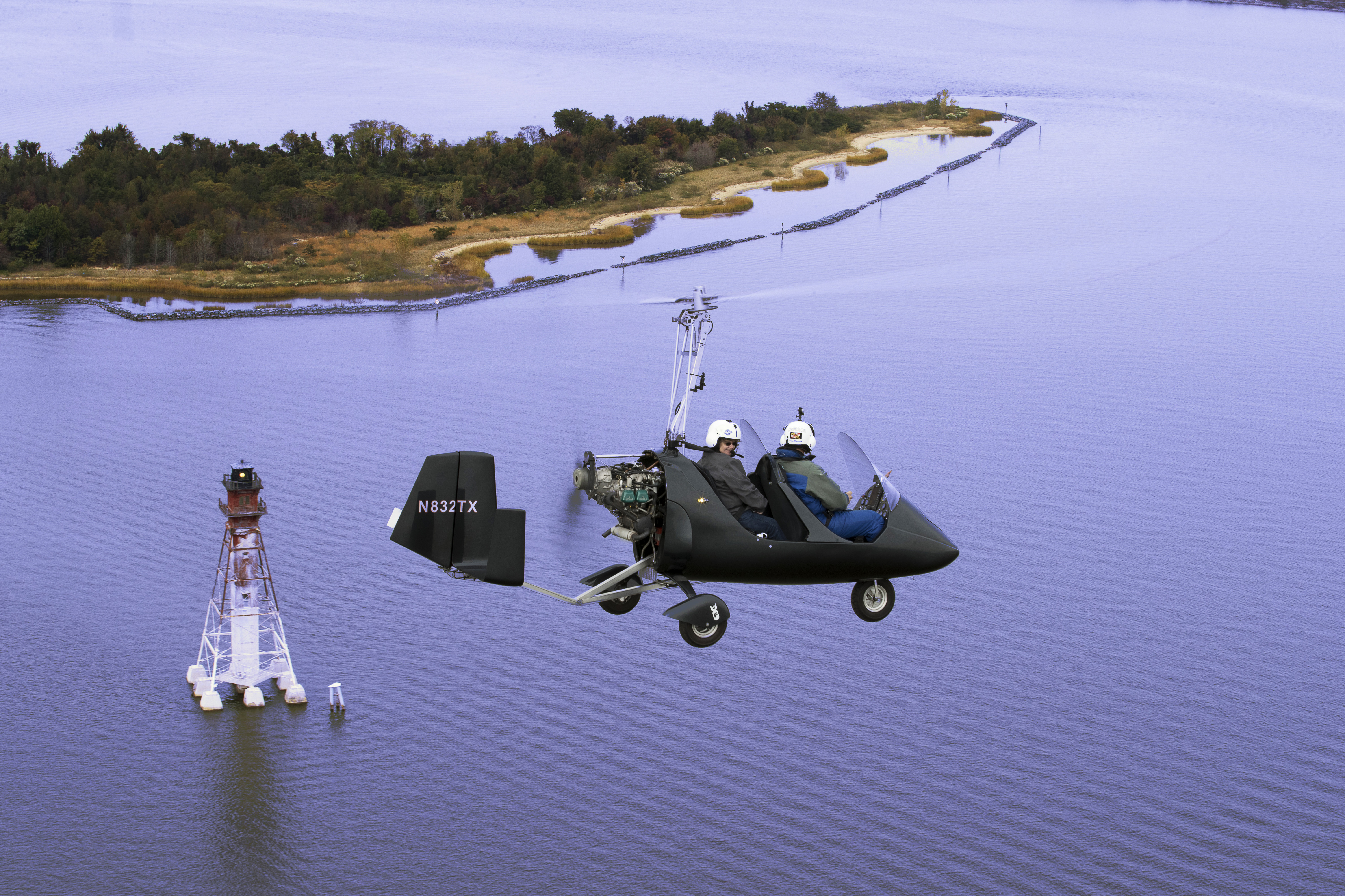 Flying a gyroplane gives you a closer look at the terrain.