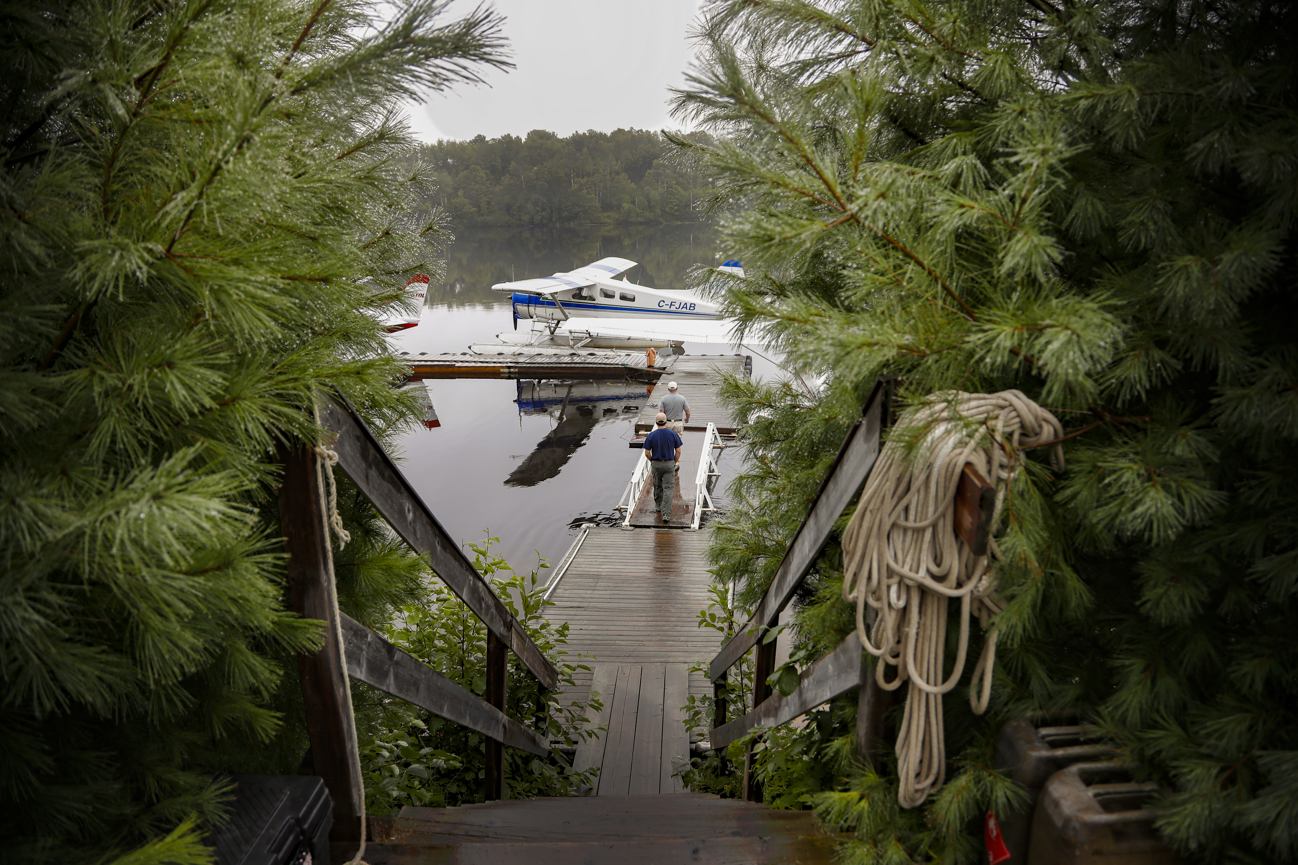 A remote seaplane base