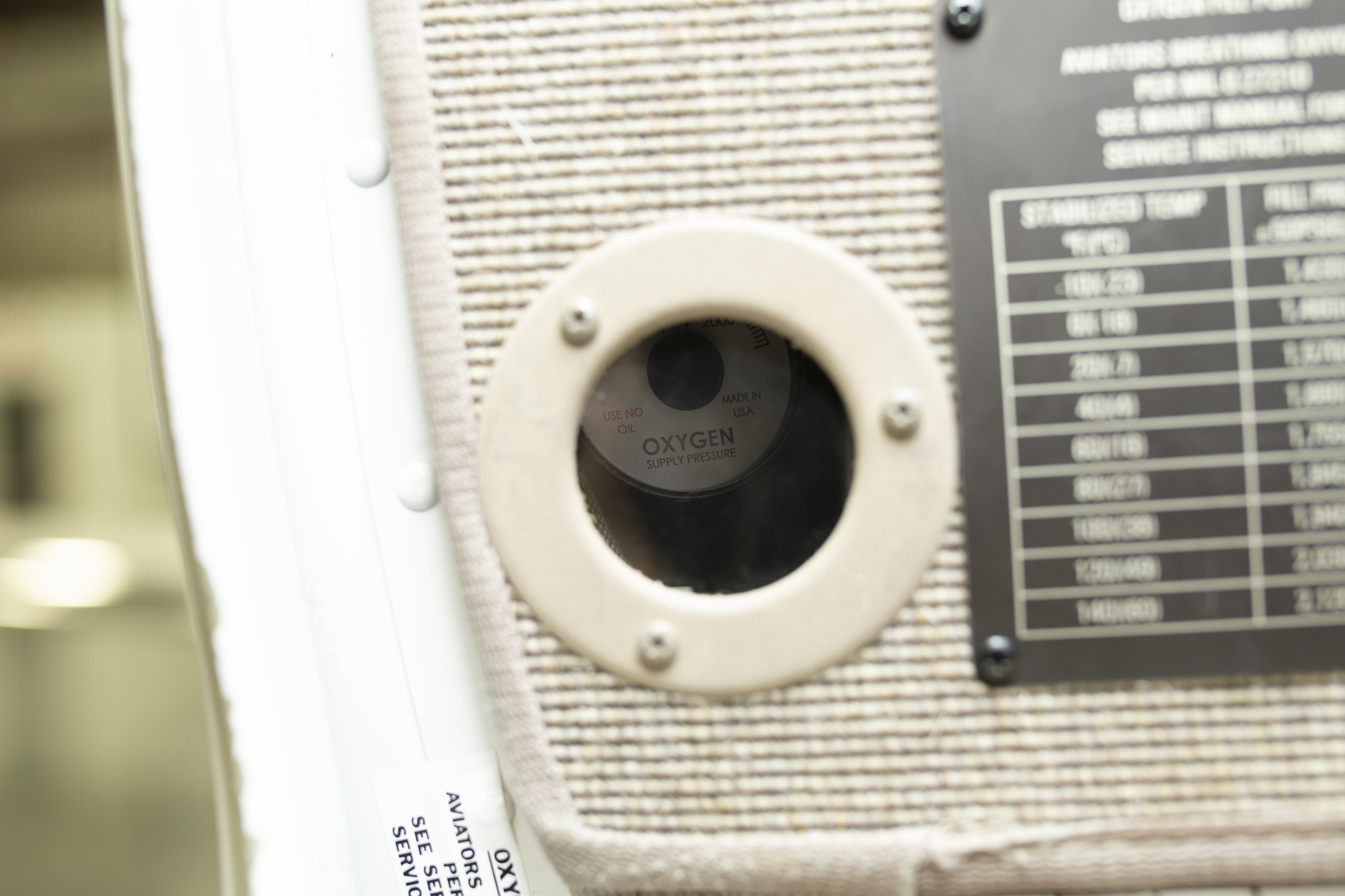 Preflight checks include a look at oxygen pressure levels