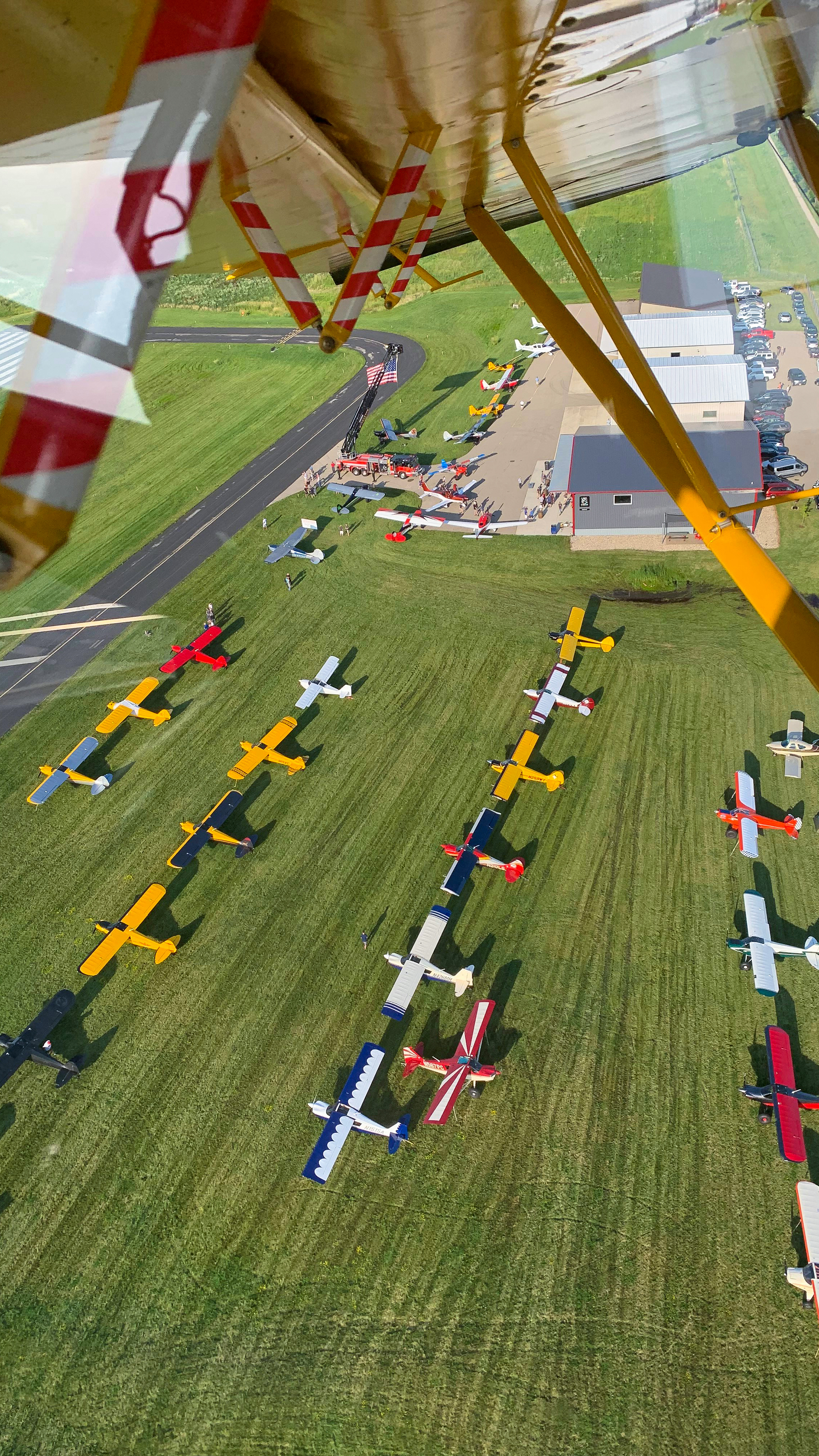 A field full of taildraggers and Rock the Ramp is in full swing at Morey Field (C29).