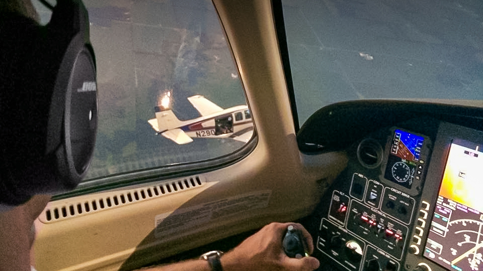 The Great American Eclipse on August 21, 2017, gave Rose one brief moment to capture an Eclipse 550 flown by Eric Whyte...