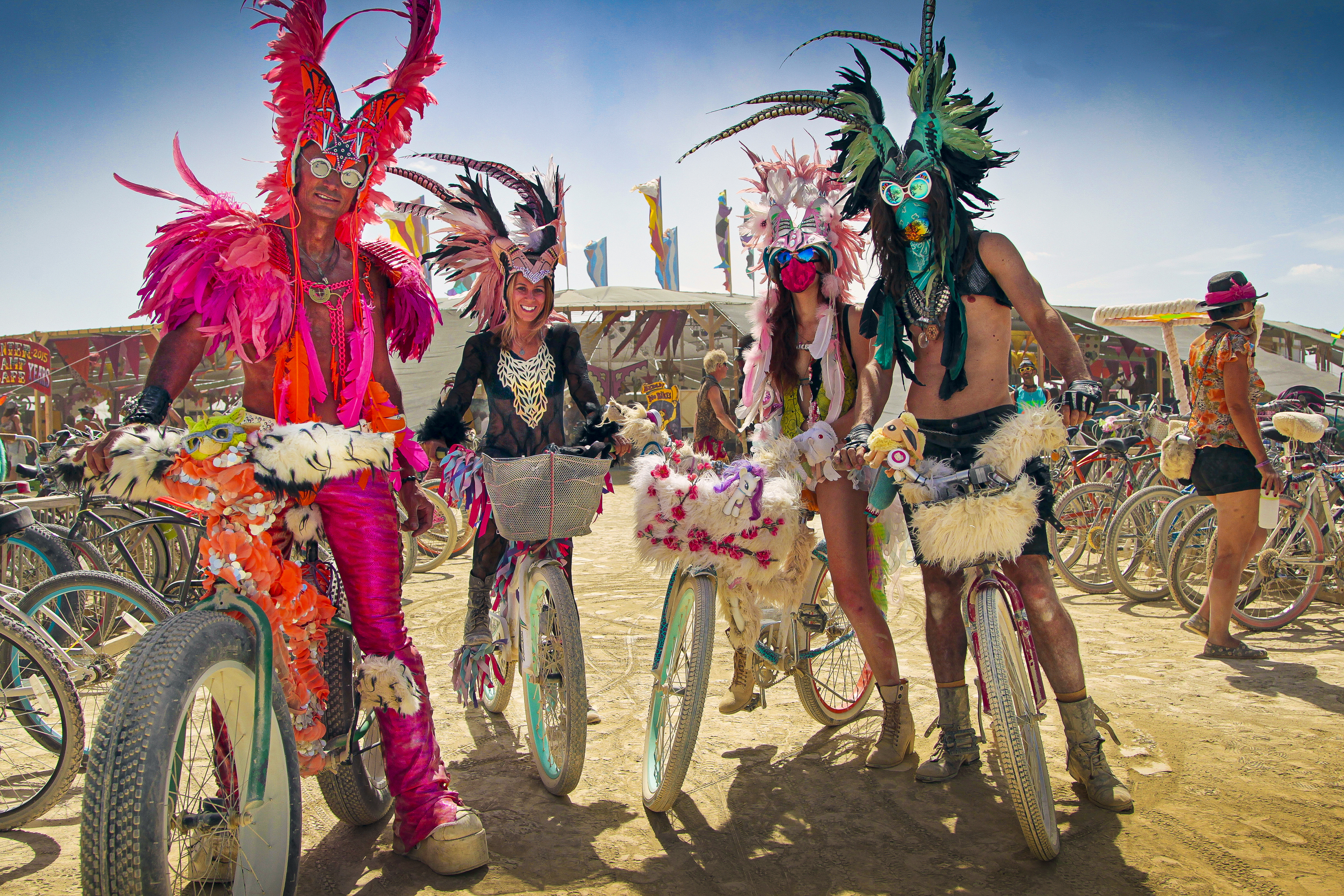 “Like a Mirage,” March 2016 'AOPA Pilot': A few of the many creative costumes at Burning Man 2015. (Canon 1D mk IV, 24mm, 1/500, f5.0, ISO 125)