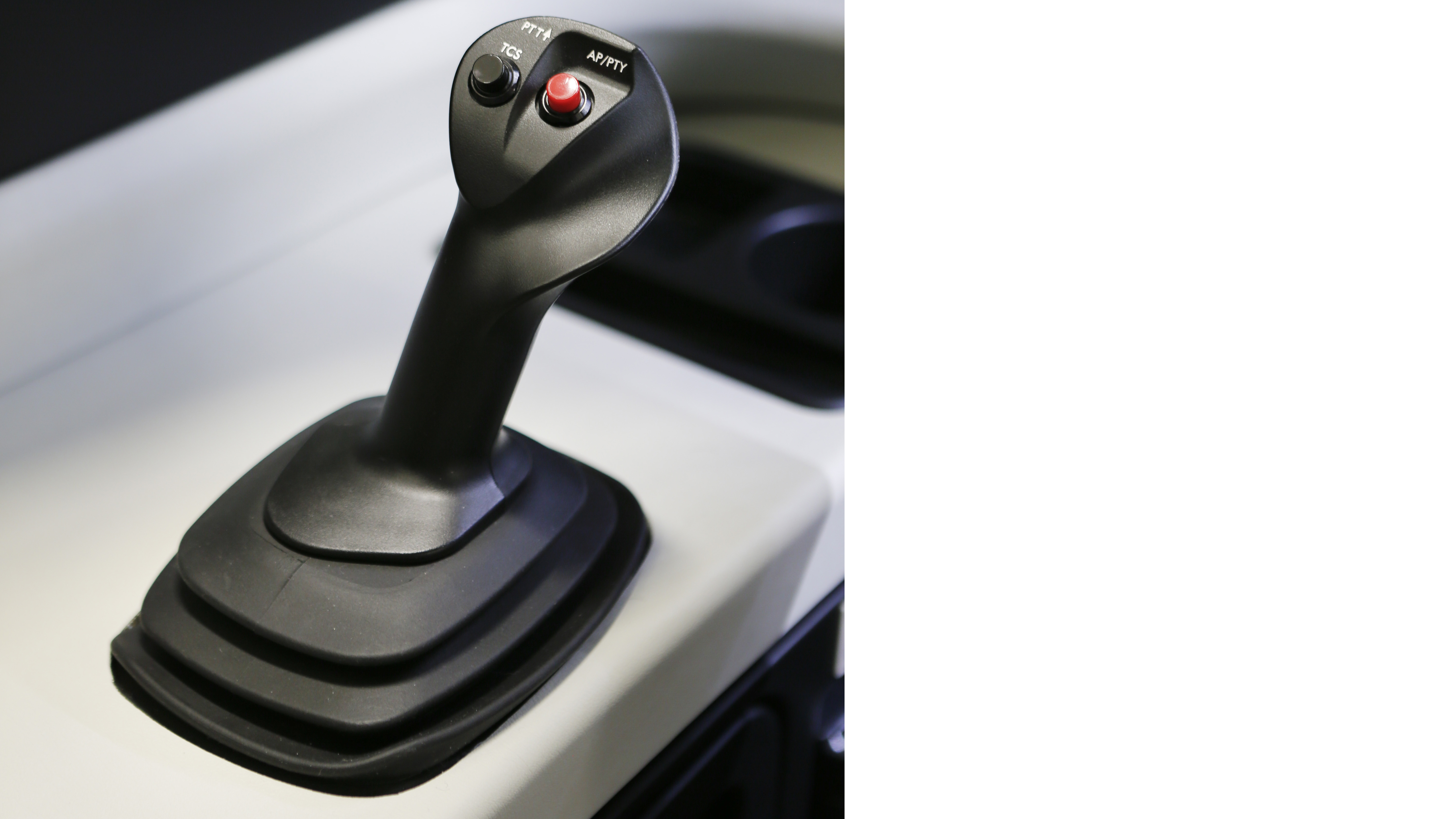 Sidesticks give aural and tactile warnings in case of conflicting inputs. But they also have controls so that one pilot can override a conflicting simultaneous command from another. Pressing and holding the red “AP/PTY” button for one second gives you control; pressing the button for 20 seconds latches your control.