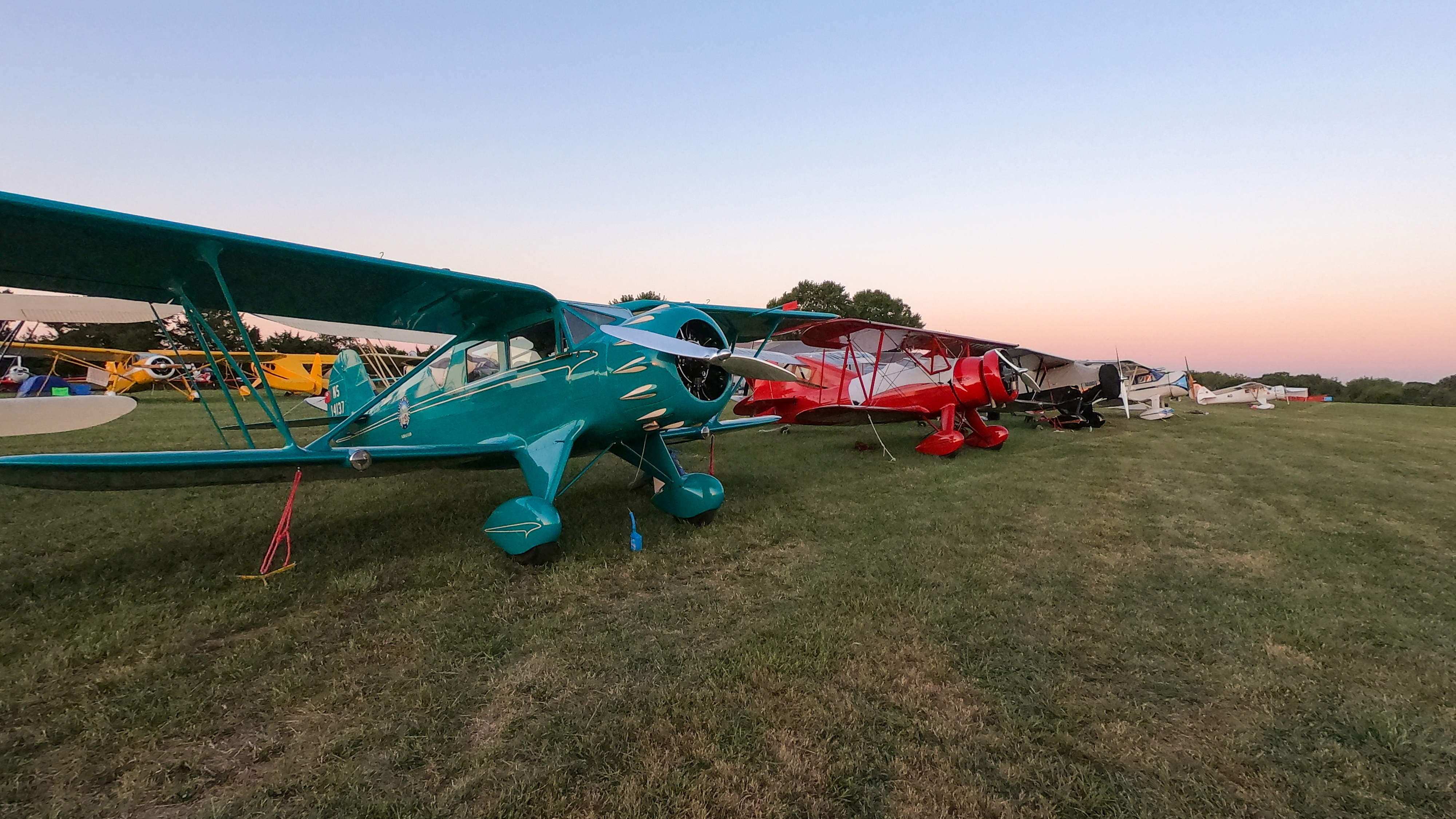 The airfield bustles with activity...